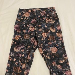 Floral lululemon leggings